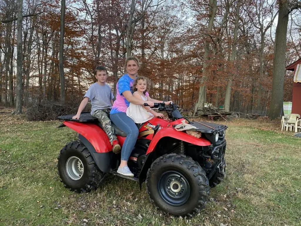 Family on ATV