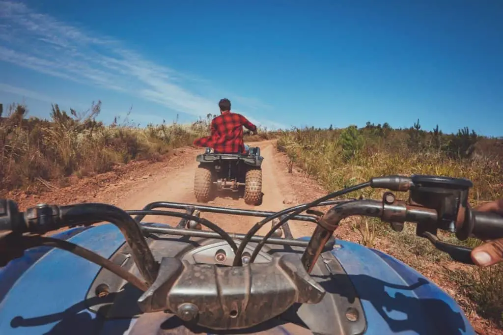 Man driving off road on an ATV
